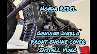 Honda Rebel KSPEED Diablo front engine cover install - 7W3KD Custom TWEAKED REBEL