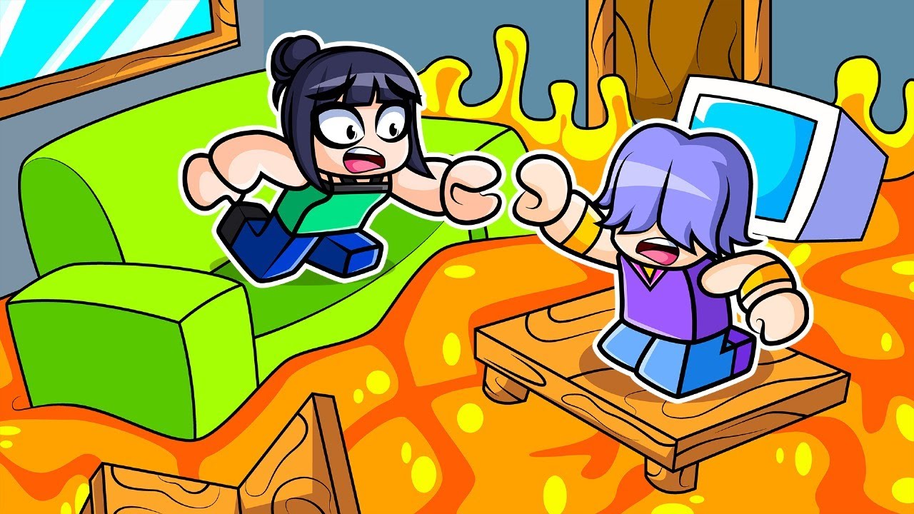 El SUELO es LAVA con ZOEY y MISTERIO en ROBLOX!