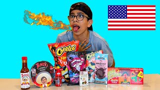 PROBANDO DULCES RAROS Y PICANTES DE ESTADOS UNIDOS!