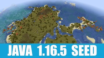 Minecraft Java 1.16.5 Seed: Four villages and desert temple are all near and around the spawn