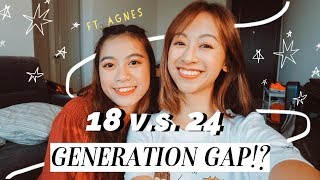 相差六歲有差這麼多嗎?! 😱 GENERATION GAP?! ft. Agnes 🌻🧜🏽‍♀
