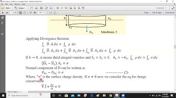 Boundary conditions on Displacement vector D and magnetic intensity vector H