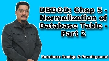 DBD&D - Chap 5 - Normalization of Database Table - Part 2