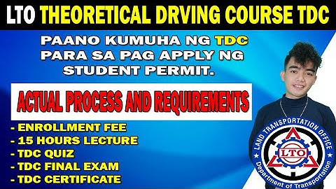 Paano Kumuha ng TDC Theoretical Drving Course Certificate sa LTO | How to get TDC Certificate 2025