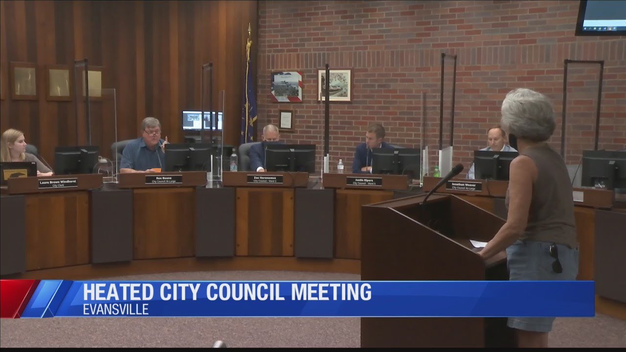 Heated Evansville City Council meeting over police funding proposal YouTube