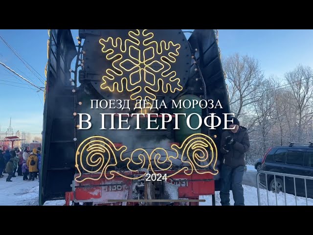 Поезд Деда Мороза в Петергофе - 2024