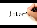 DC COMICS ARTIST Draws ALL JOKERS from the name "JOKER"! (SATISFYING)