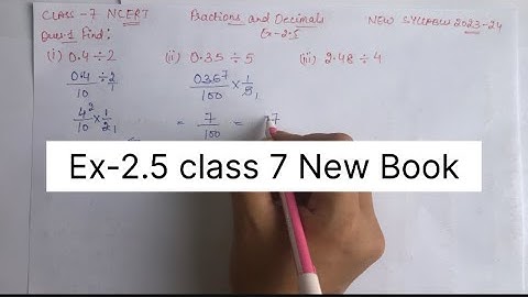Class 7 Maths - Ex-2.5 Q4,Q5,Q6 - Chapter 2 Fractions and Decimals - New syllabus - New Book