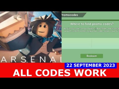 ALL CODES WORK* Arsenal ROBLOX