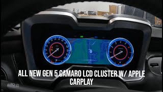 ALL NEW 5th Gen CAMARO LCD DIGITAL INSTRUMENT CLUSTER W/ APPLE CARPLAY FRONT & SIDE CAMERAS by XSTAR