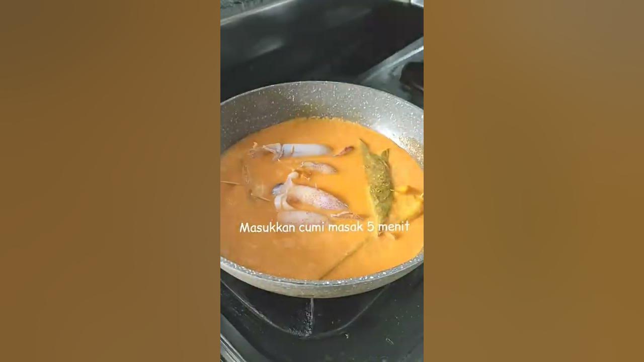 Cara Membuat Gulai Daun Singkong Masak Cumi