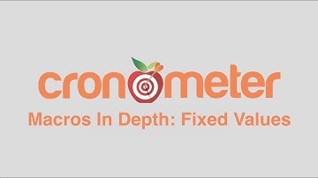 Macros In Depth - Fixed Values