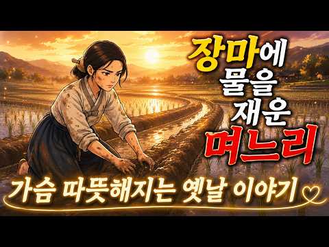 며느리는 왜 장마에 물을 재웠을까?ㅣ 민담 ㅣ 전래동화 ㅣ 오디오북 ㅣ 옛날이야기 ㅣ조선야담