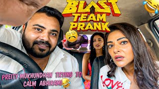 BLAST Team Prank 🤣 | Actress Abhirami & Preity mukhundhan Prank 🤣 | Tamil Taxi Car Pranks