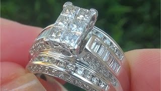 Certified VS2/G Natural Diamond 14k White Gold Engagement Anniversary Wedding Ring - C894