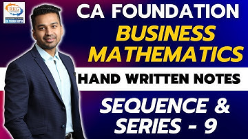 Questions of Geometric Progression (GP) | Sequence & Series - 9 | CA Foundation QA | CA Parag Gupta