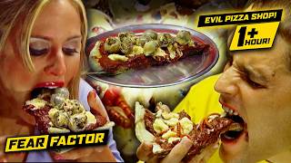 🍕🤮 TERRIFYING Toppings at Fear Factor's EVIL PIZZA PARLOR! 😱😈 | 1  Hour of FREAKY Food Challenges!
