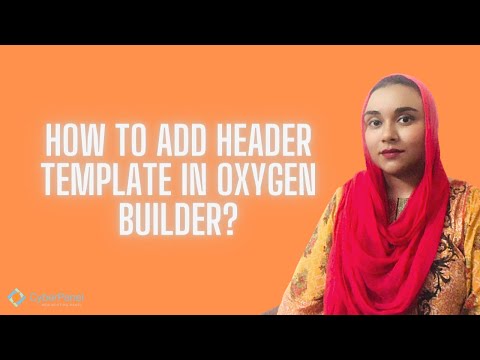 How To Add Header A Template In Oxygen Builder?