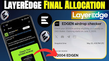 LayerEdge check allocation live now || LayerEdge check your EDGEN airdrop || EDGEN AIRDROP CHECKER