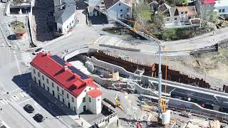 Drone over Forsåker, Mölndal. Index below.