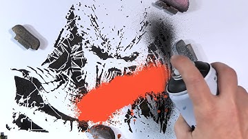 Realistic Predator 7-Layer Stencil Art