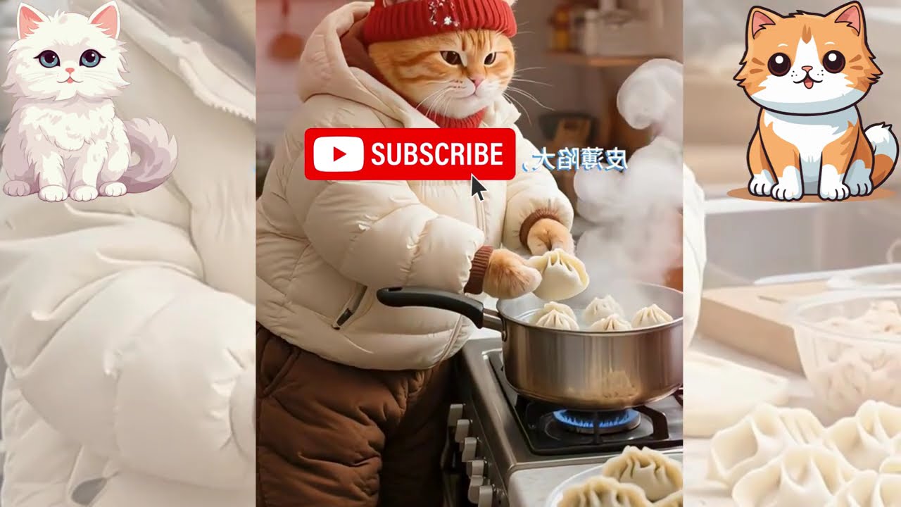 Fat Cat Enjoys First Snowfall Cute Winter Fun Moments 