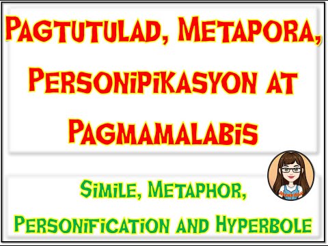Pagtutulad, Metapora, Personipikasyon at Pagmamalabis I Teacher Melai