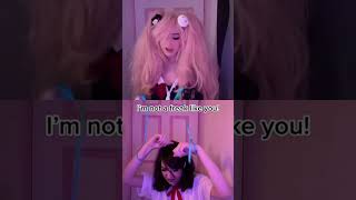 BECAME A PUPPET? cosplay danganronpa meme #cosplay #danganronpa #junkoenoshima #mukuroikusaba #meme Resimi