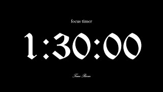 1 Hour 30 Minute Silent Timer with Alarm | Focus & Relax