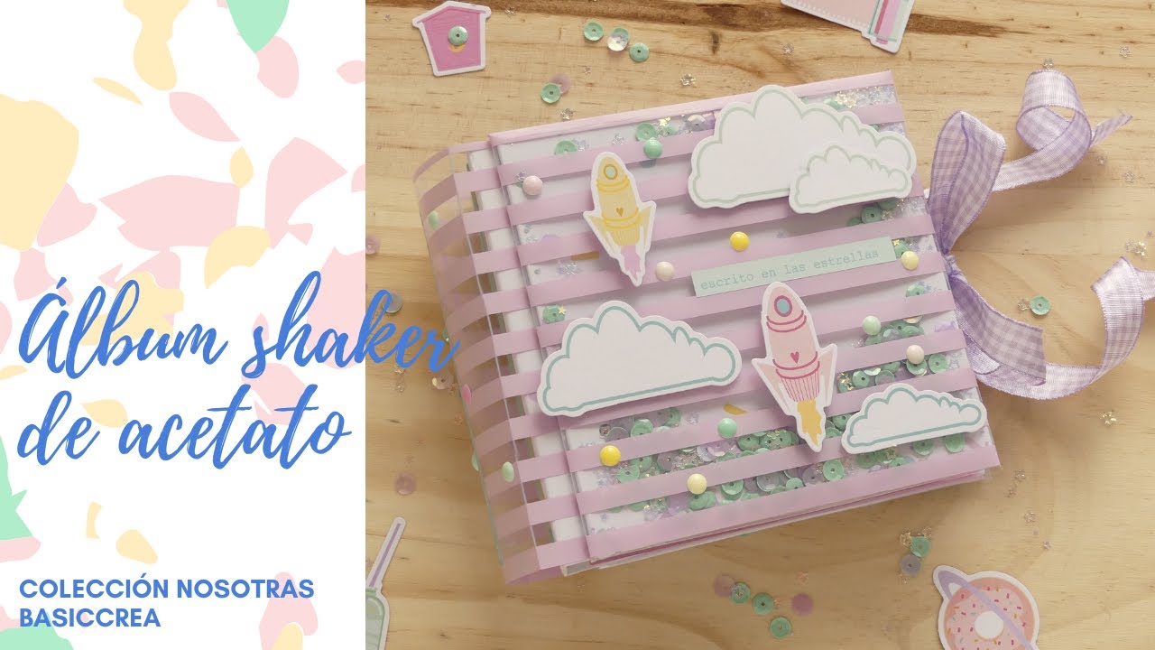 ÁLBUM SHAKER Y LOMO DE ACETATO - COLECCIÓN NOSOTRAS - THE MINT FEATHER