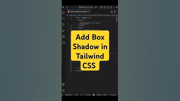How to Add Box Shadow in Tailwind CSS | Tailwind Shadow Classes Explained #coding