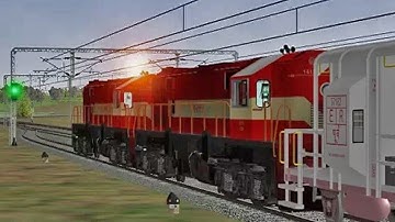 [Diesel Power] Twin JHS WDM3B Speeding With BOXNHL. MSTS Mumbai 2011