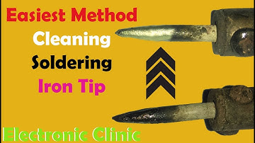 How to clean and re tin your soldering iron, Soldering tip cleaning, how to clean solder tip, easy