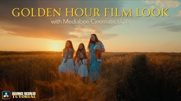 Golden Hour Film Look – Cinematic Color Grading #Tutorial #DavinciResolve  #NoPlugins