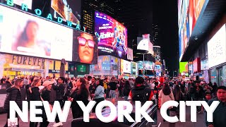 Walking Tour NYC | Friday Night Walk  | Hell's Kitchen | Times Square | Midtown | Bryant Park【4K】