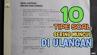 KUMPULAN SOAL RELASI DAN FUNGSI‼️Sering Muncul Diulangan