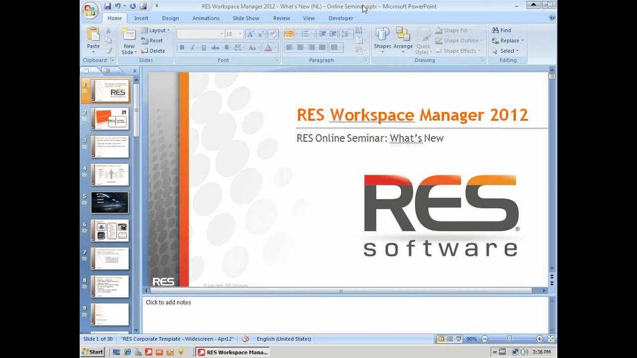 res workspace manager exam