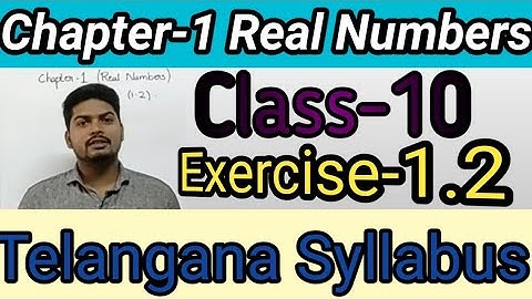 Real Numbers(Class-10)|| Chapter-1;Ex-1.2 (Paper-1)||SSC Syllabus ||Telangana|| By RK Sir Maths wale