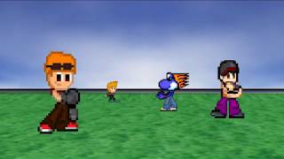 SSF2 0.9b Mods: Virtual Training (over Targets Level 1 ) and Claude (Lloyd Clone over Kirby)