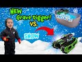 NEW Grave Digger RC Treads Through Snow! ❄️💥 Epic Off-Roading &amp; Muddy Cleanup After! 🛁