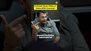 Choosing Between Online and Offline UPSC Coaching #adityakaliasir #sarrthiias