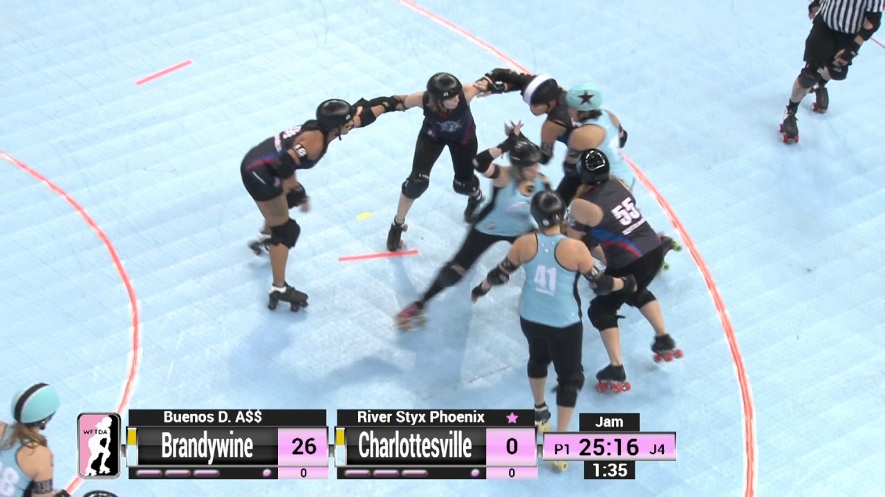 D2 Game 1 Brandywine Roller Derby v Charlottesville Derby Dames YouTube