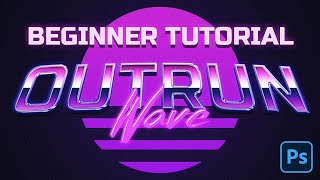 80s Retro Style Text Tutorial for Beginners [Free PSD File]