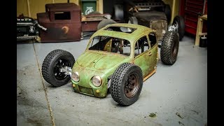 Tamiya Sand Scorcher VW RCratrod Scratch Build, Part 1 Patina & Chassis Fabrication