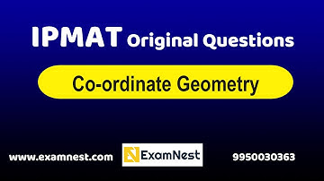 IPMAT Original Questions | Co-ordinate Geometry | Entrance Exams Preparations| IPMAT | NPAT