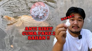 UMPAN IKAN MAS ANTI RIBET! CUMA PAKAI 2 BAHAN TAPI GA BISA DI ANGGEP REMEH
