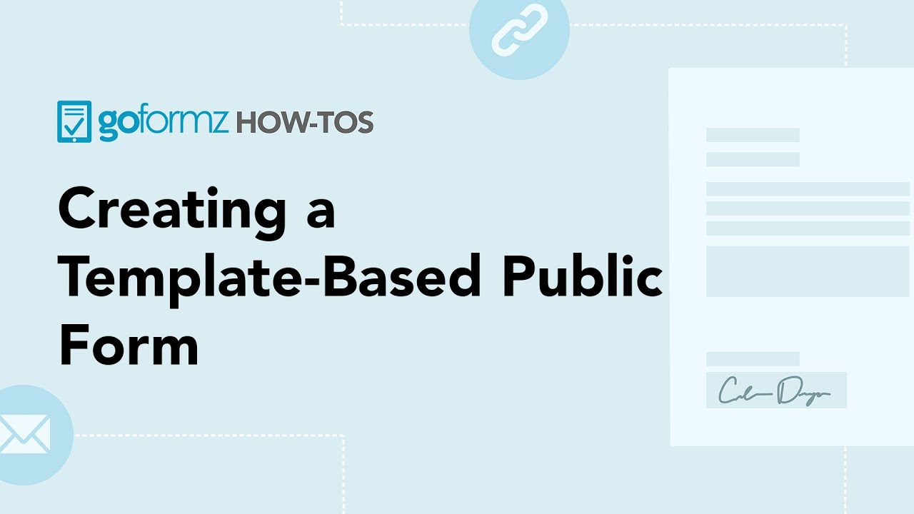 Creating a Template-Based Public Form - YouTube