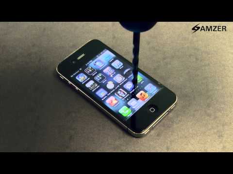 Amzer® ShatterProof Screen Protector Drill Test