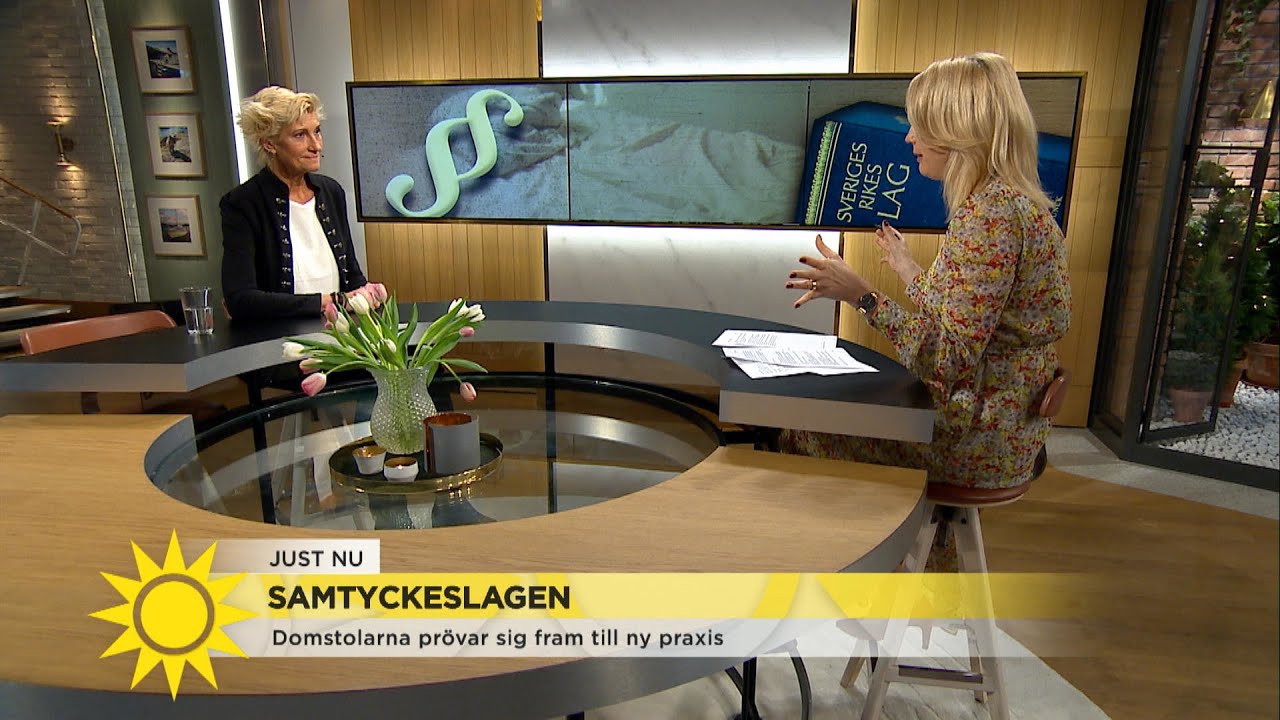 Det betyder samtyckeslagen: "Fler situationer kan rubriceras som våldtäckt i d… - Nyhetsmorgon (TV4)