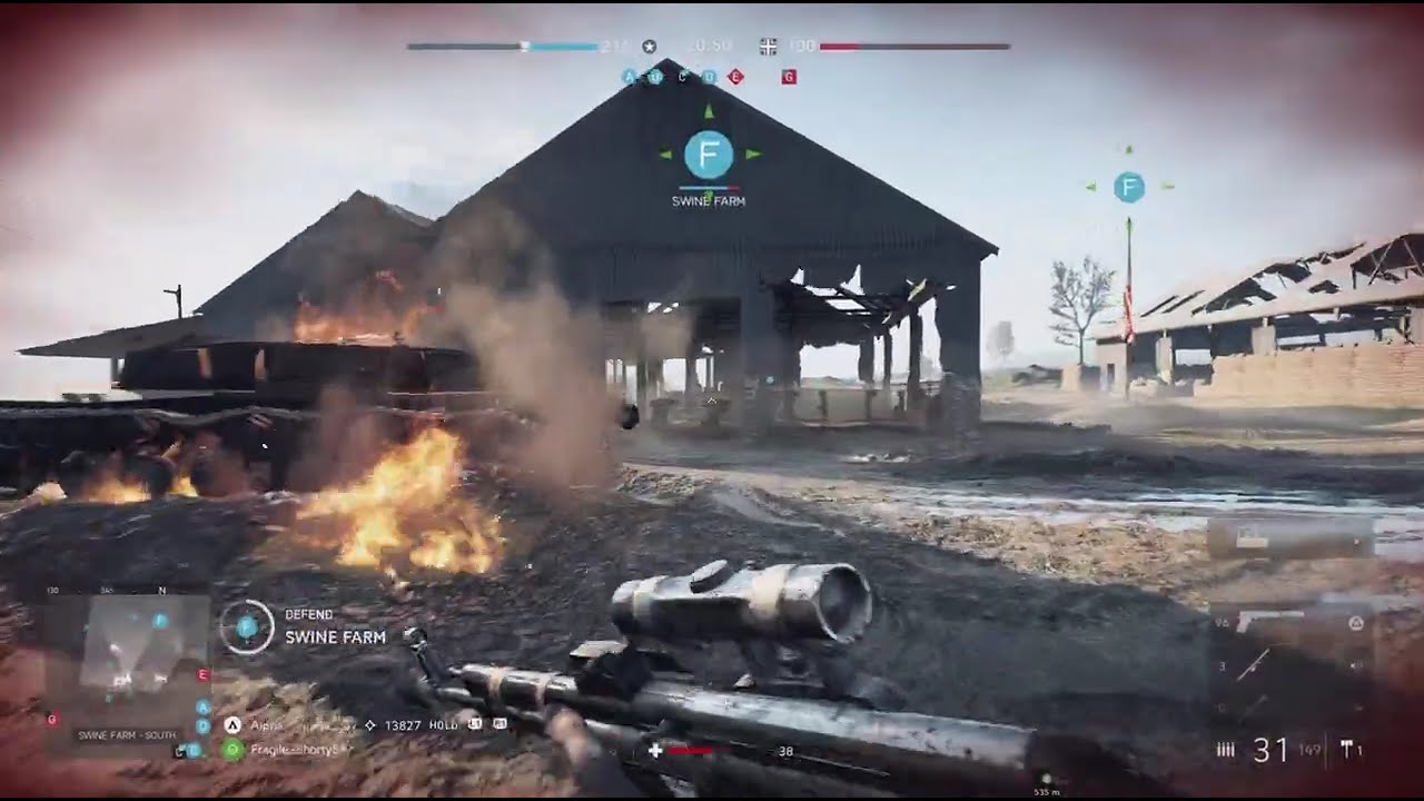 Battlefield V American Commander Uses The Lunge Mines Against Germans In Hannut